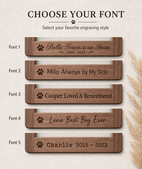 Custom Wooden Exotic Pet Photo Frame - Personalized Engraved Beech Wood Picture Frame with Free HD Photo Print for Reptile & Pet Lovers