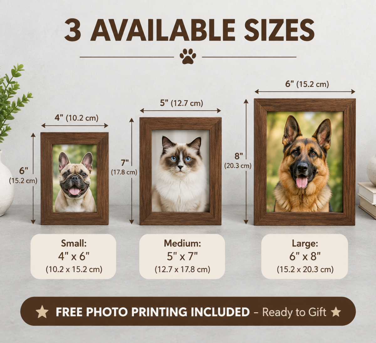 Custom Pet Memorial Frame Engraved Name Date Photo, Tribute Gift for Cat Mom Dog Dad Wife Husband, Remembrance Memories Condolence Keepsake