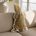 Custom Exotic Pet Photo Pillow - Personalized Double-Sided Shaped Plush Cushion for Reptile, Lizard, Gecko & Snake Lovers